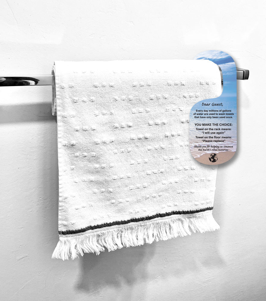 Towel Rack Conservation Signs (100 Signs per box/$55 per box)