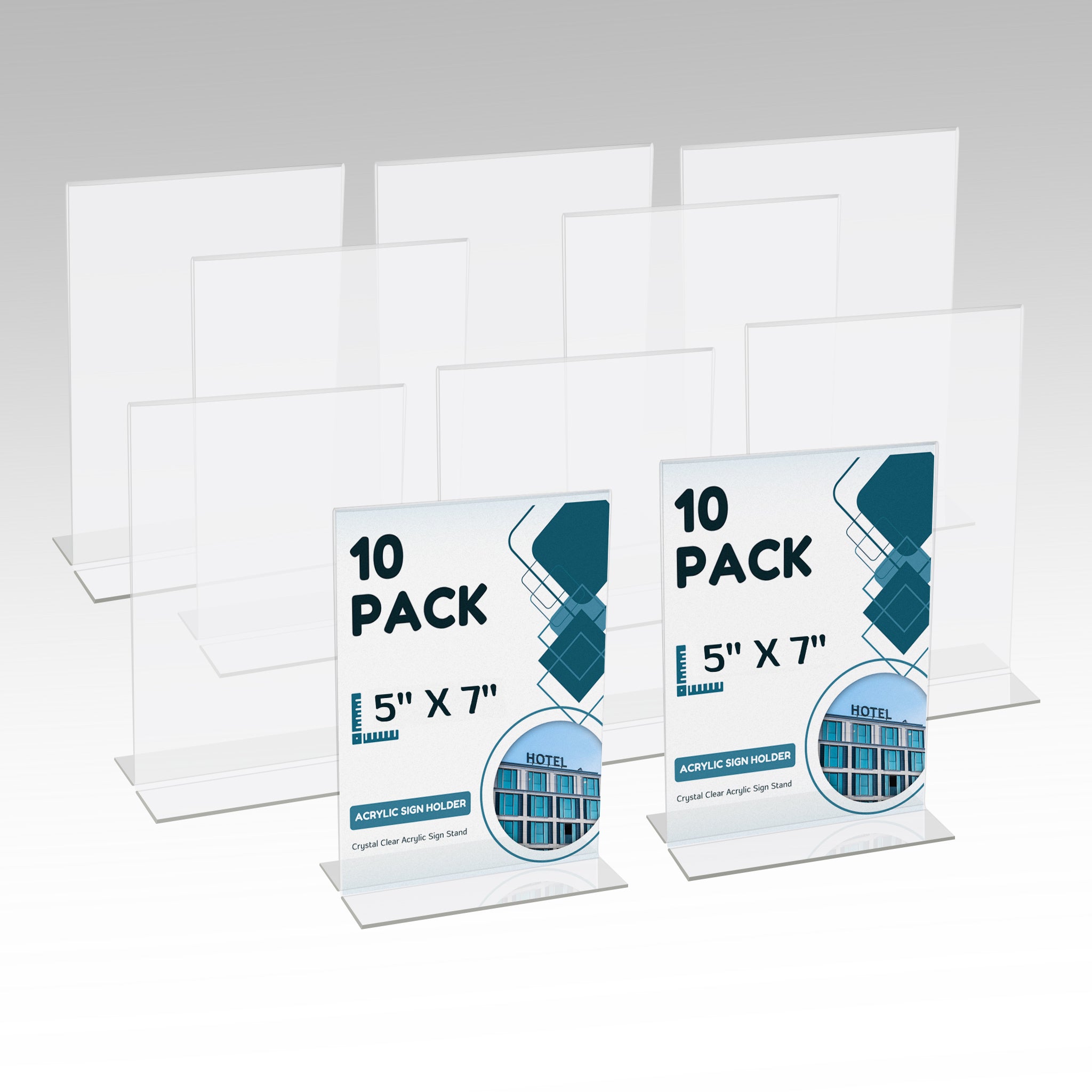 Clear Styrene Bottom Load Table Tent (10 table tents per box / $19.50 per box)