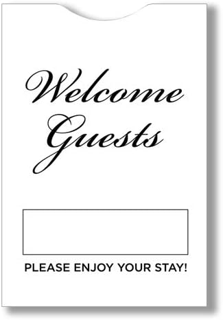 White Thumb Cut Key Sleeves for Hotel and Motel Script (Set of 1000)