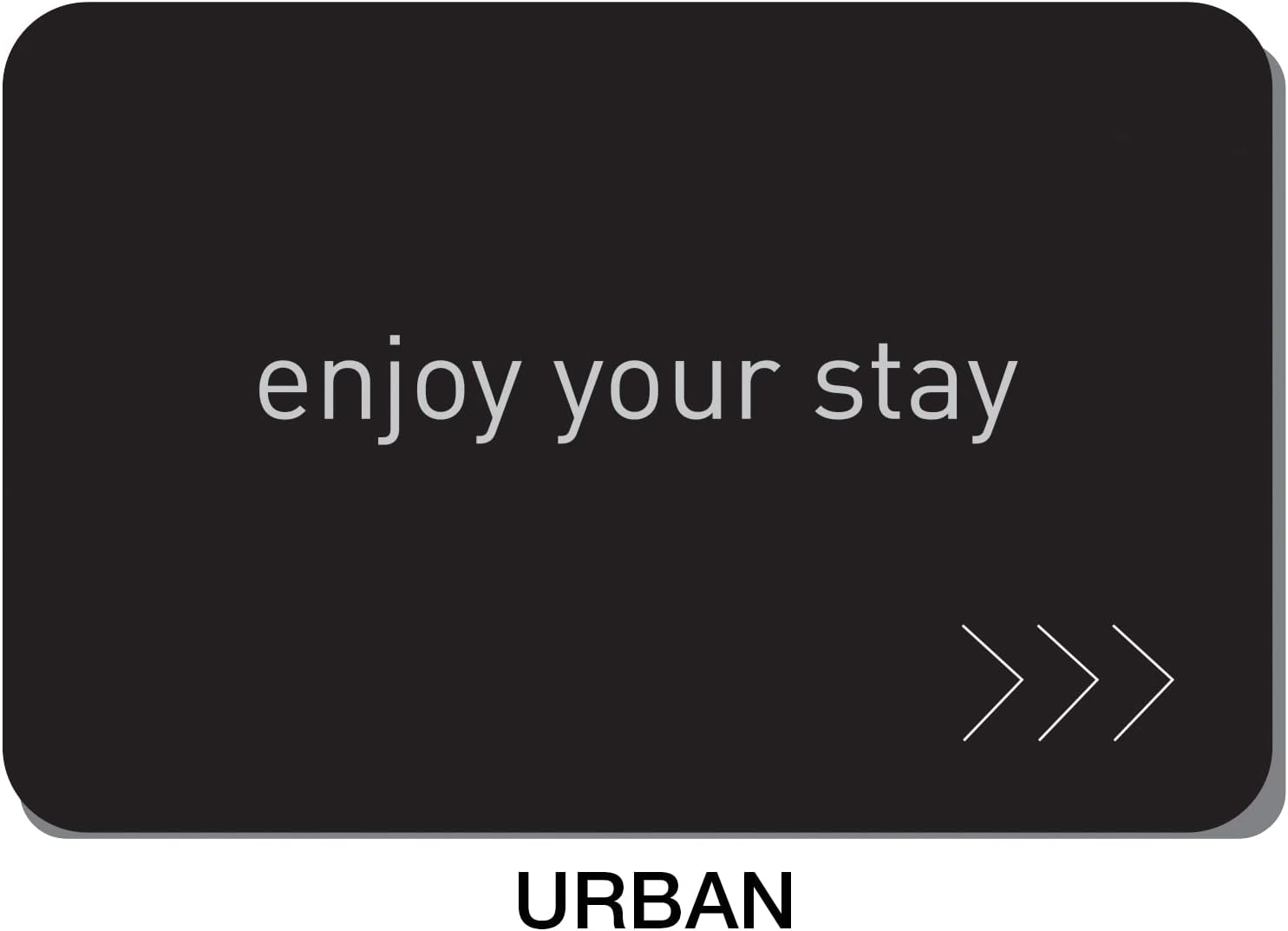 Magnetic Stripe Key Cards for Hotel and Motel - Black Design - Enjoy Your Stay (Set of 500)