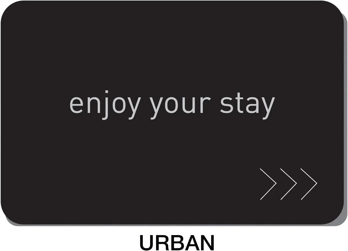 Magnetic Stripe Key Cards for Hotel - Hi-Co - Black Design - Enjoy Your Stay (Set of 500)