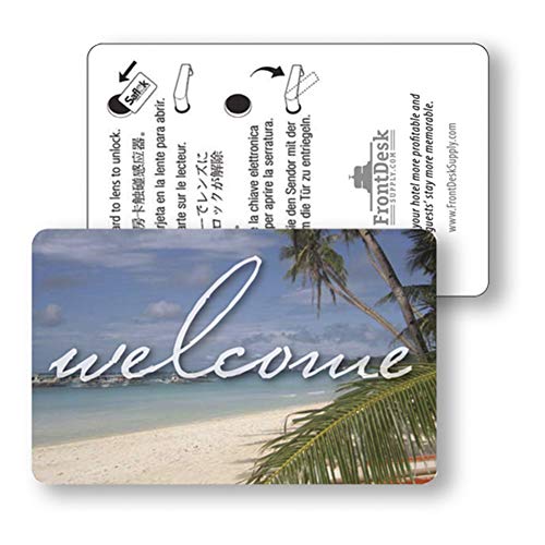 RFID Key Cards (MF1k) for Hotel and Motel Beach Welcome Design (Set of 500)