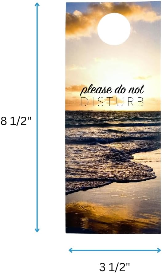 Hotel Door Handle Sign for Privacy, Do Not Disturb, Motel or Venue Access Messages, Disposable or Reusable Hangers, Guest and Service Side Options (Set of 250)