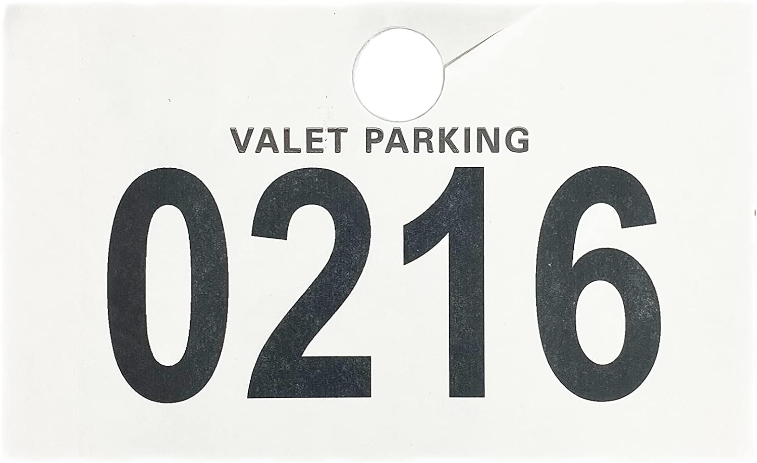 Extra Large Numbered Claim Check for Valet Parking - Hangs from Rearview Mirror 3 Piece Ticket with Large Serial Numbering with Perforated Claim Ticket (Set of 1000)