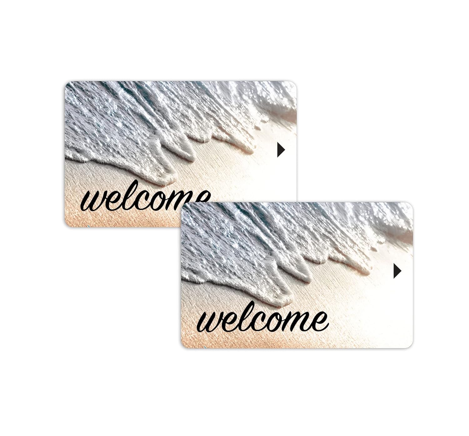Magnetic Stripe Key Cards for Hotel and Motel Welcome Room Key Relaxing Beach Design (Set of 500)
