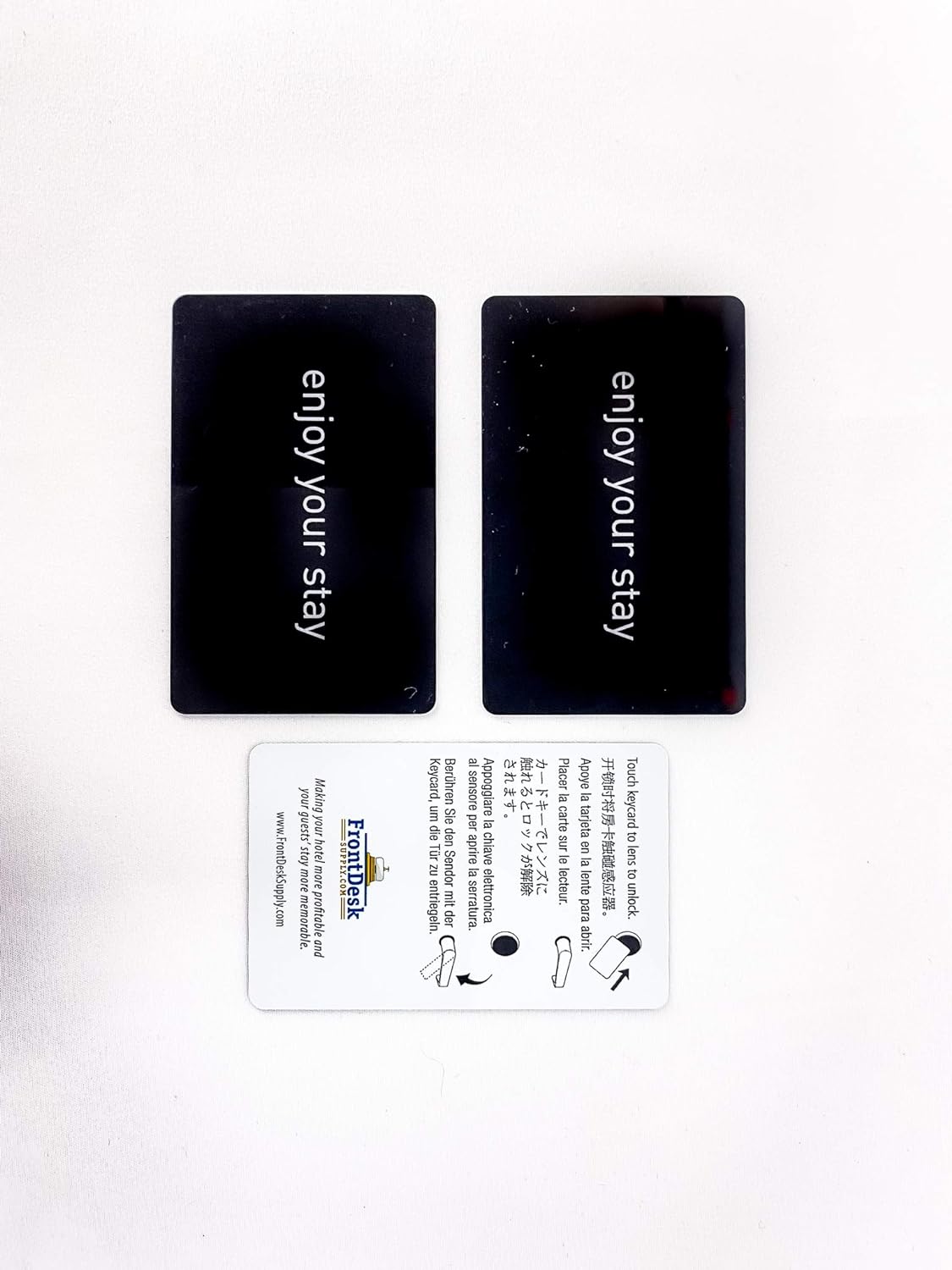 Black RFID (MF1K) Key Cards for Hotel and Motel 13.56MHz (Set of 500)