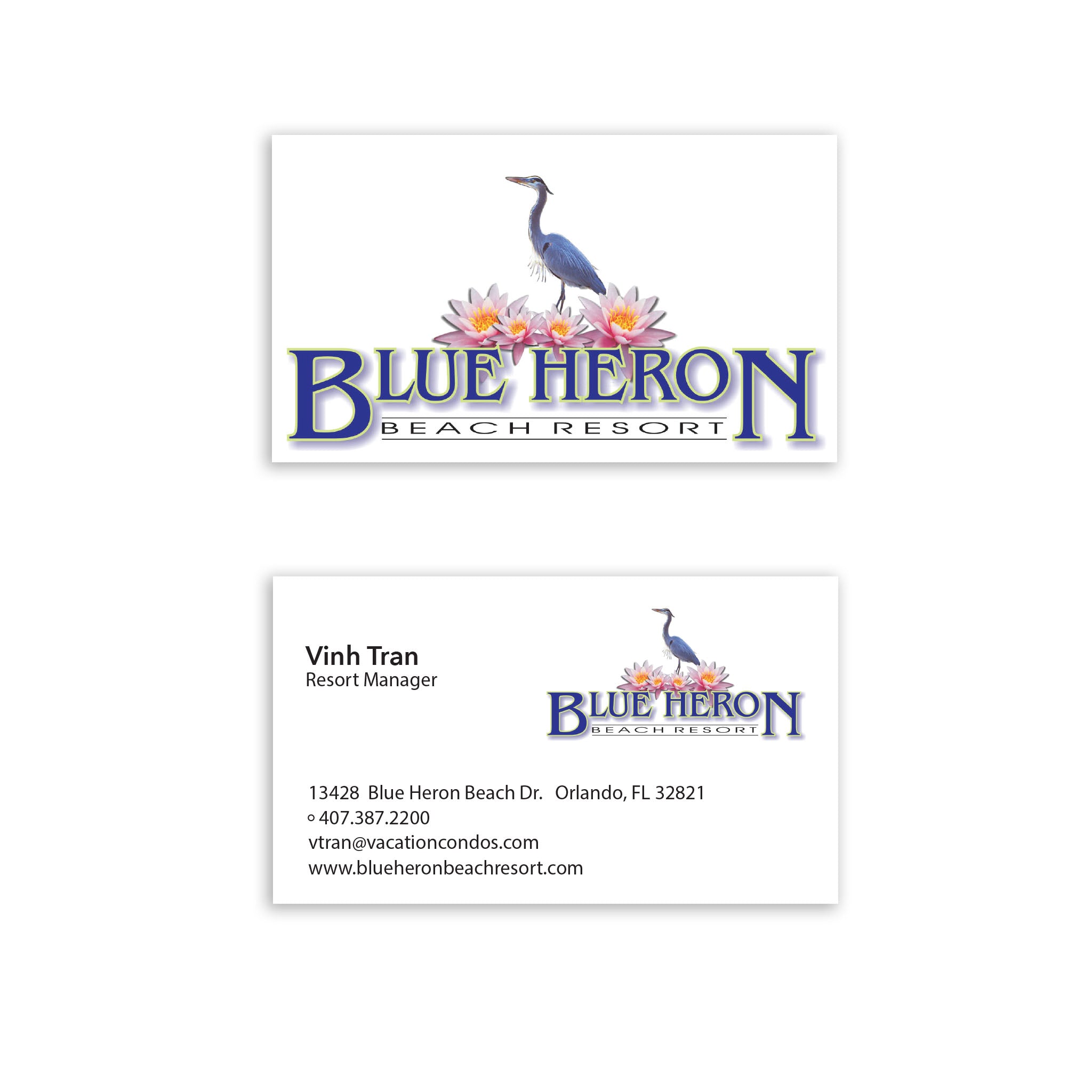 Blue Heron Business Card