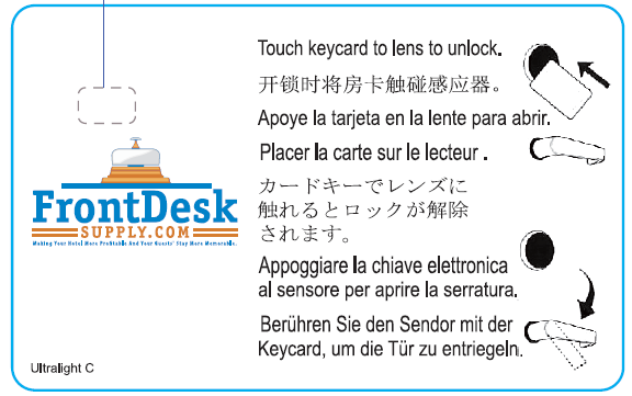 Blue Welcome ULC RFID Key Card (500 cards per box / $290 per box)