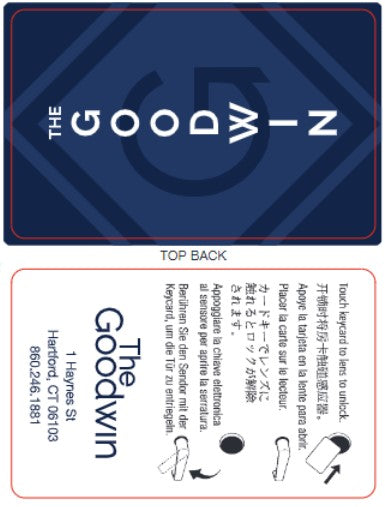 Goodwin Hotel RFID Key Cards