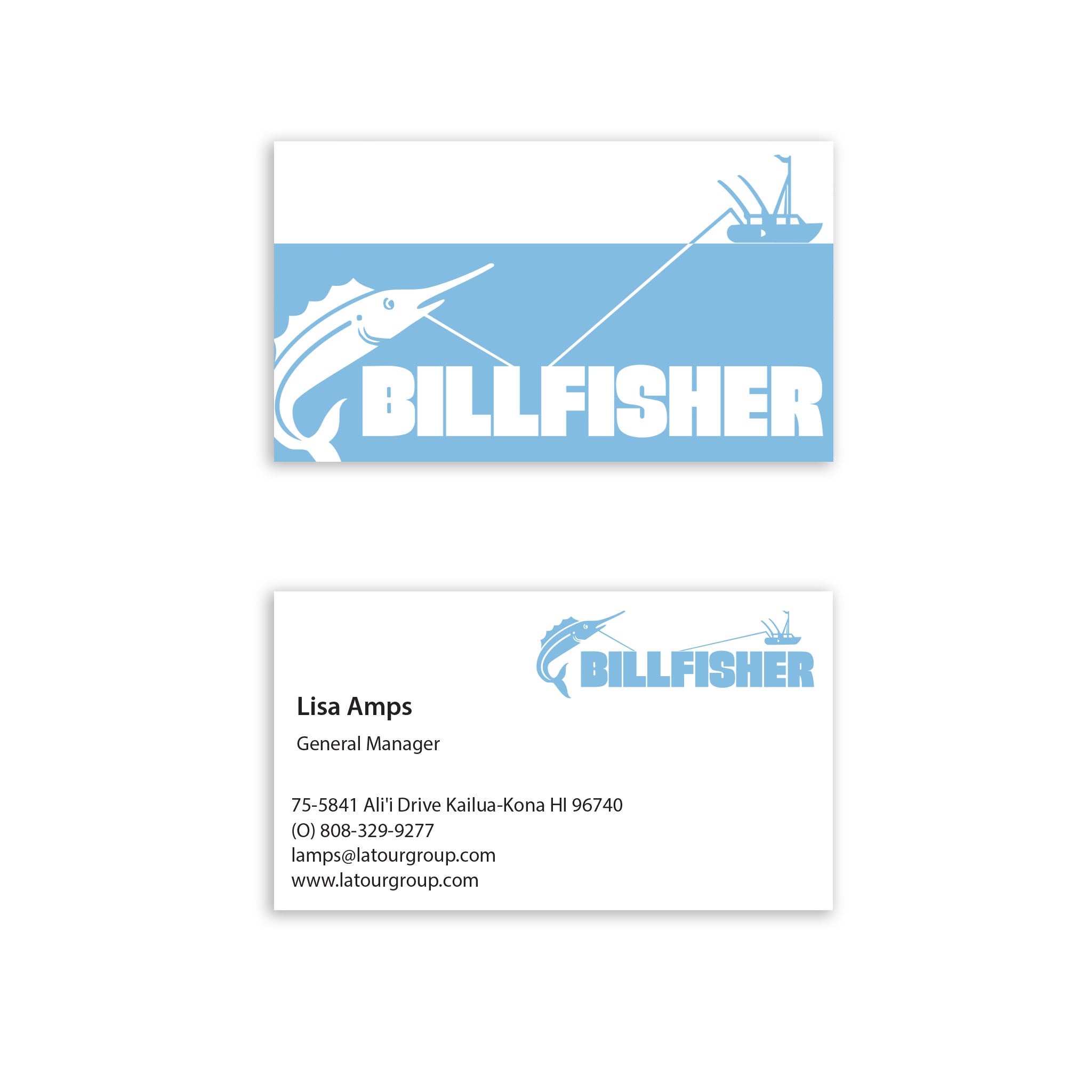 Kona Billfisher Business Card