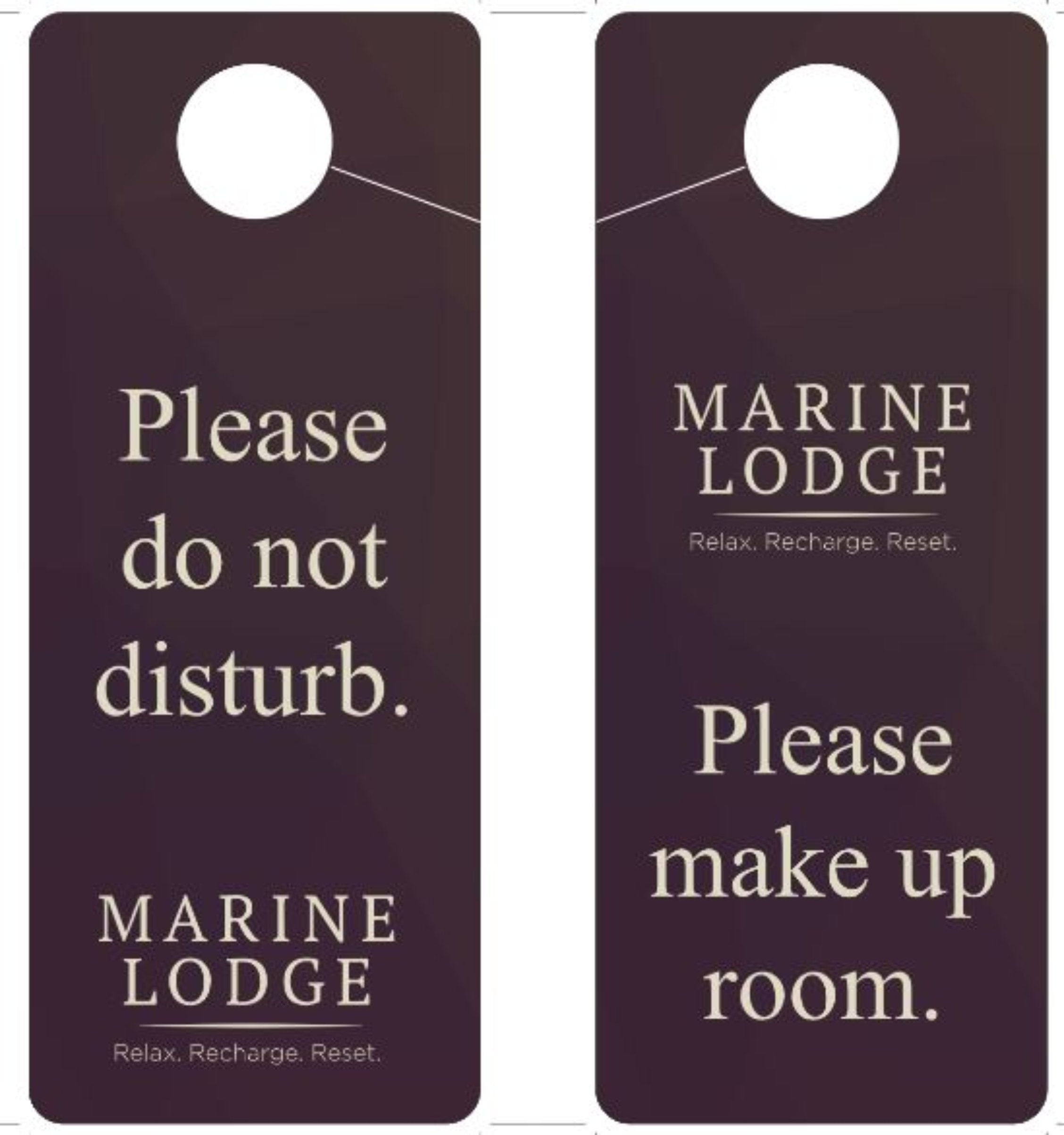 Marine Lodge Camp Lejeune DND Signs
