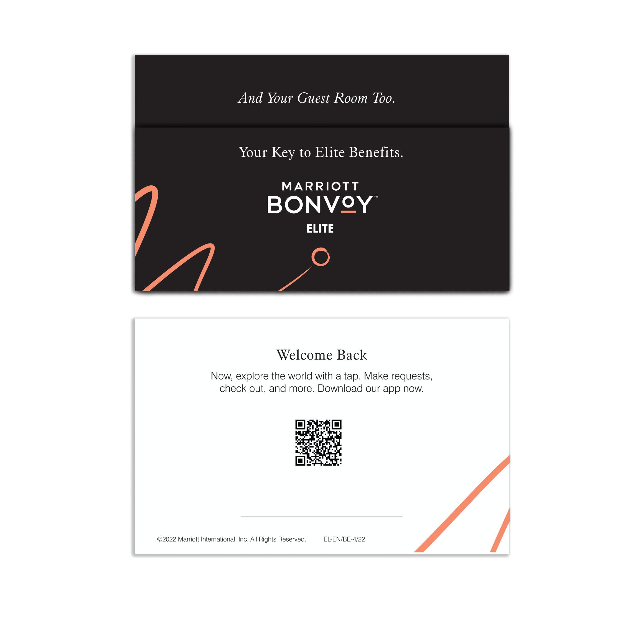 Marriott Bonvoy Black Elite Key Sleeves (1000 sleeves per box / $150 per box)