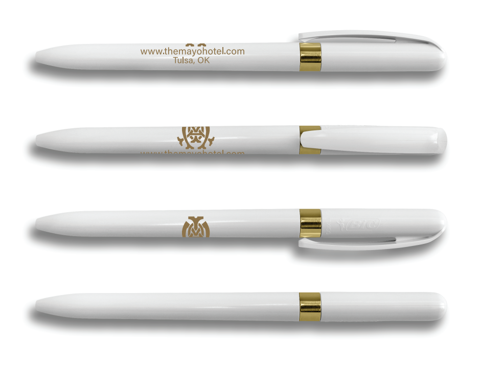 Mayo Hotel Custom Gold Pen