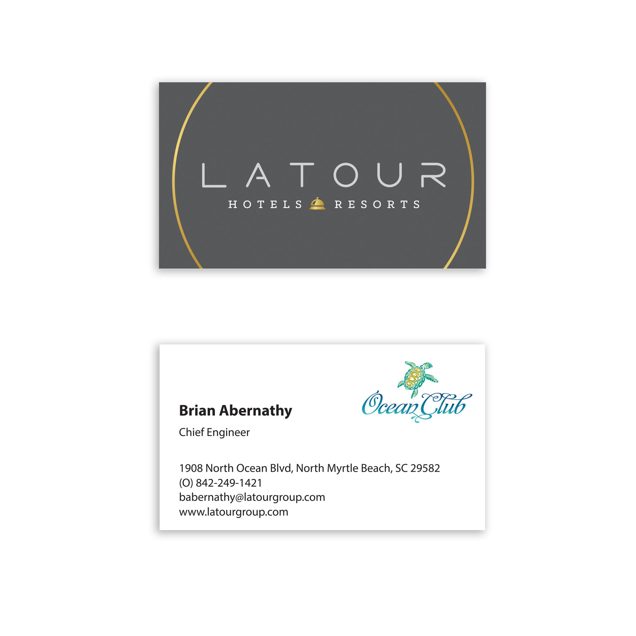 Ocean Club Business Card