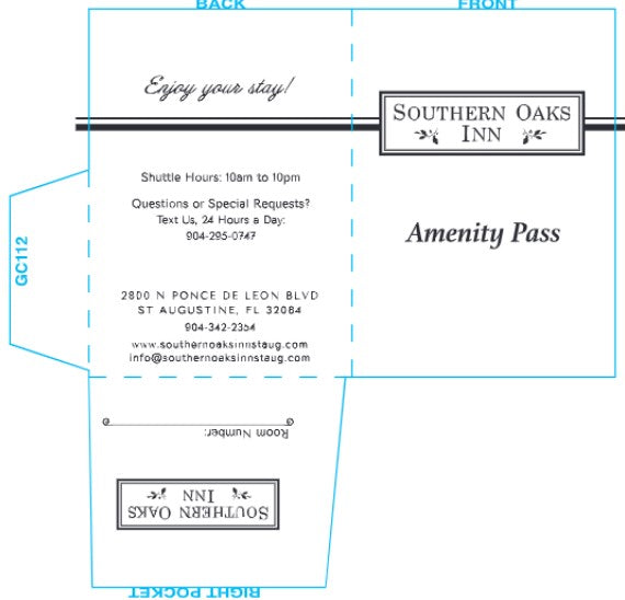 Southern Oaks Inn Key Folder