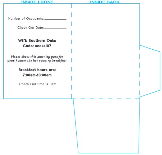 Southern Oaks Inn Key Folder