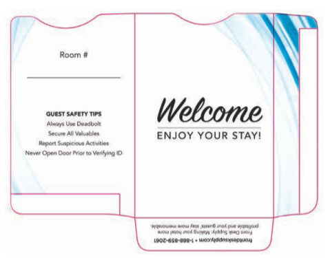 Generic Key Sleeves - Set of 1,000 - Front Desk Supply