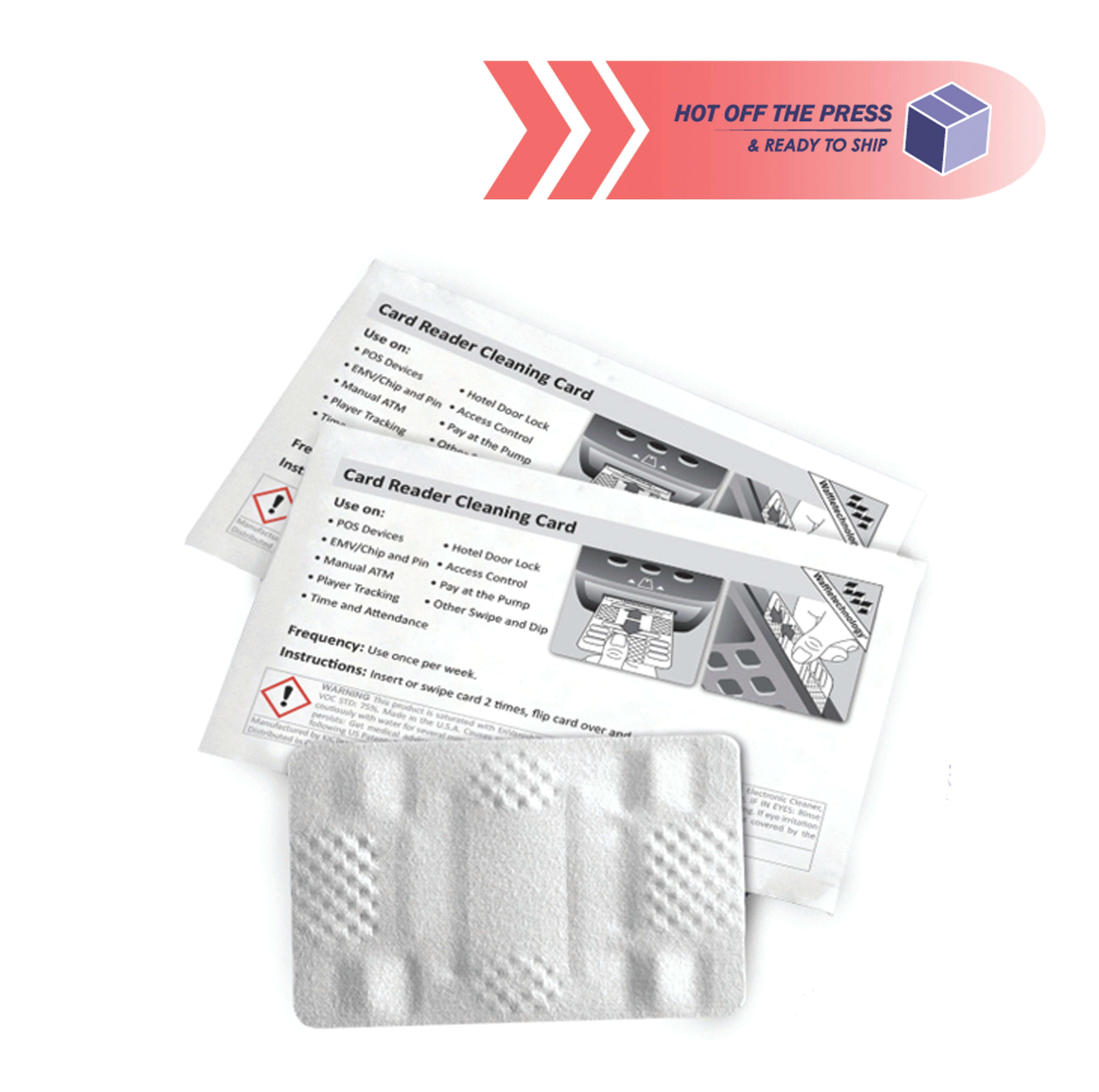 Waffletechnology® Card Reader Cleaners - Front Desk Supply