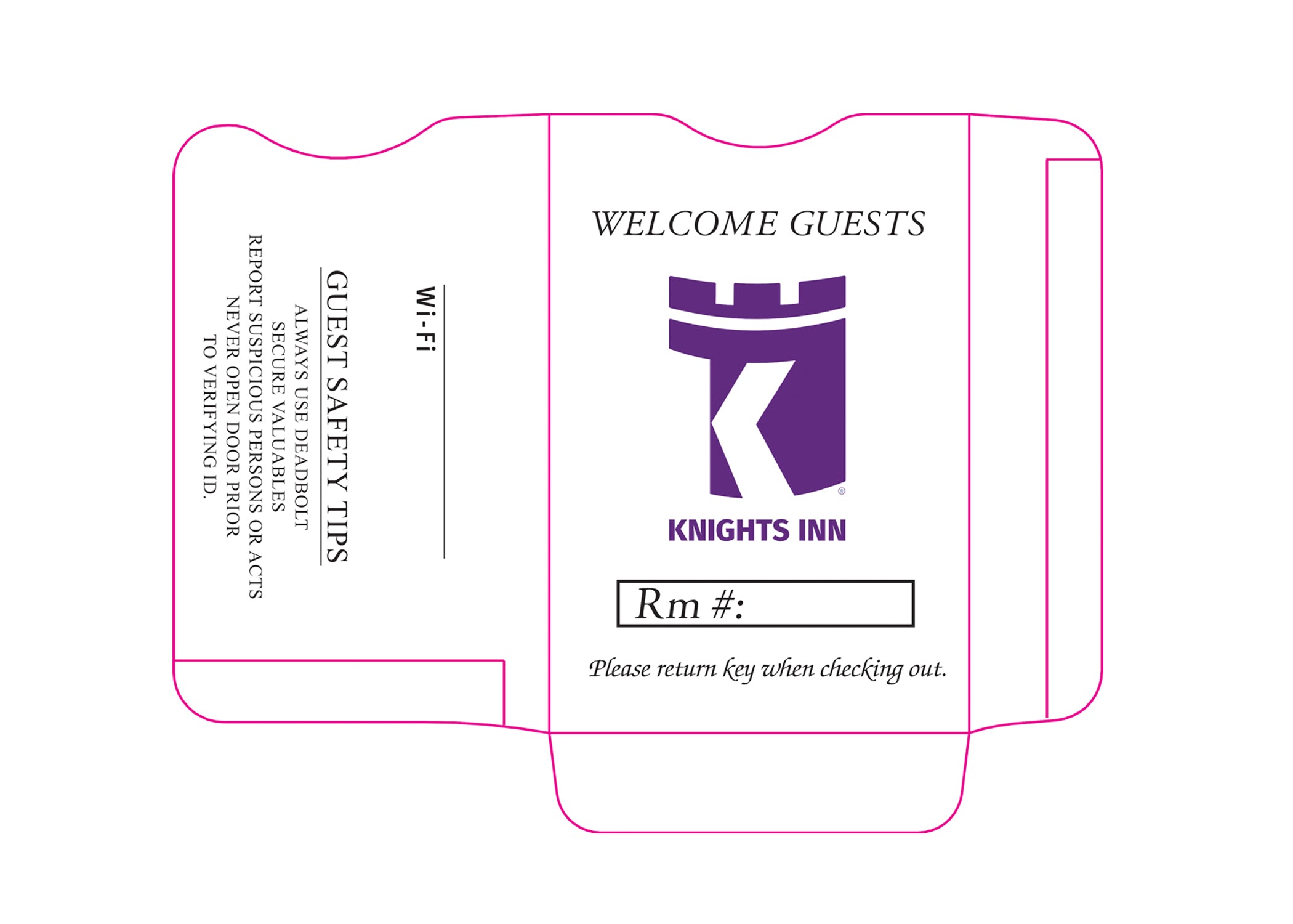 Knights Inn® Key Sleeves - Box of 500 - Front Desk Supply