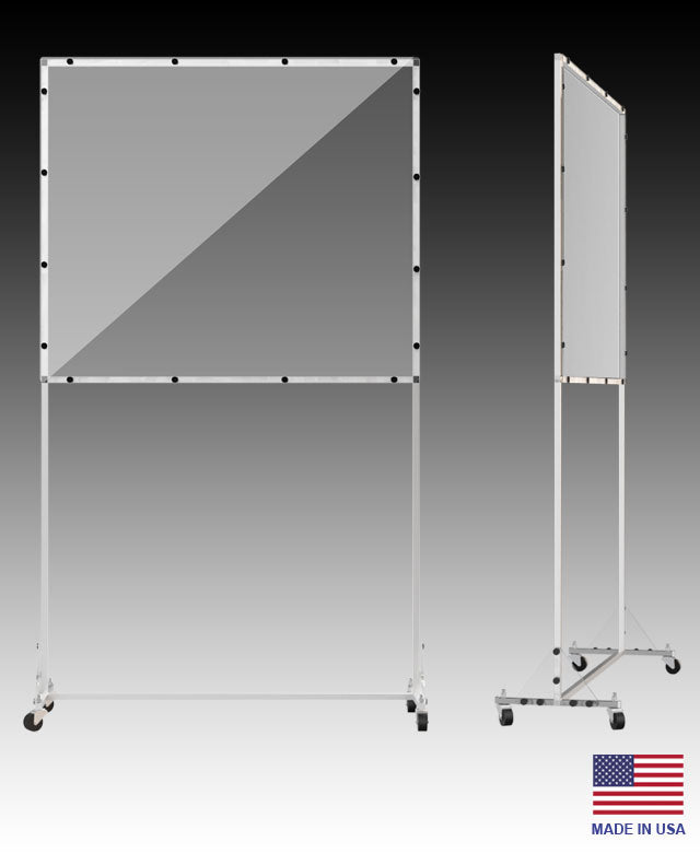 Standing Mobile Sneeze Guard - Front Desk Supply