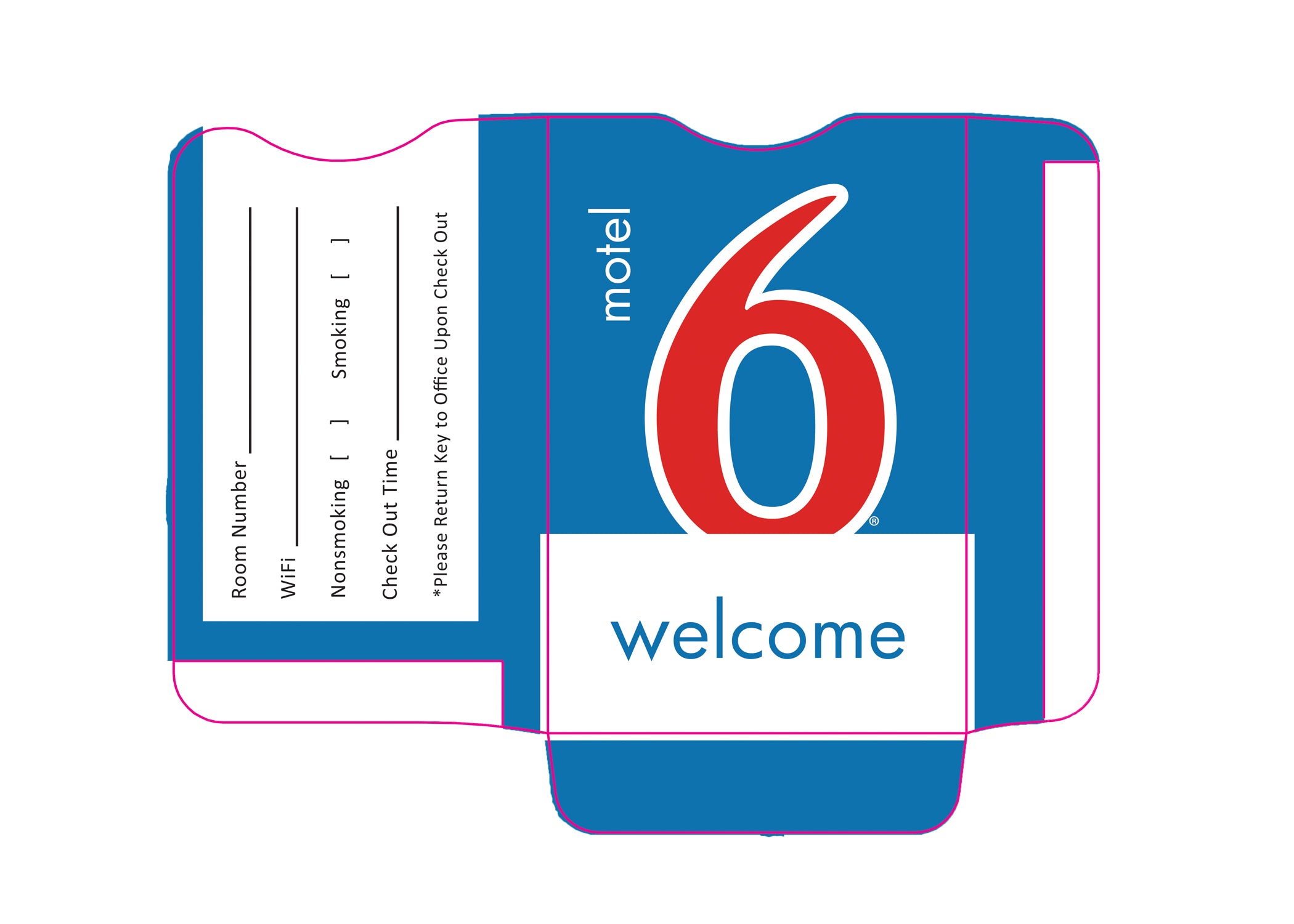Motel 6® Key Sleeves - Box of 500 - Front Desk Supply