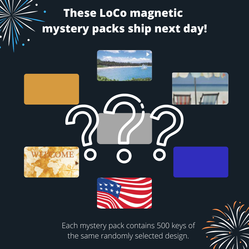 LoCo Magnetic Key Card Mystery Pack - Front Desk Supply