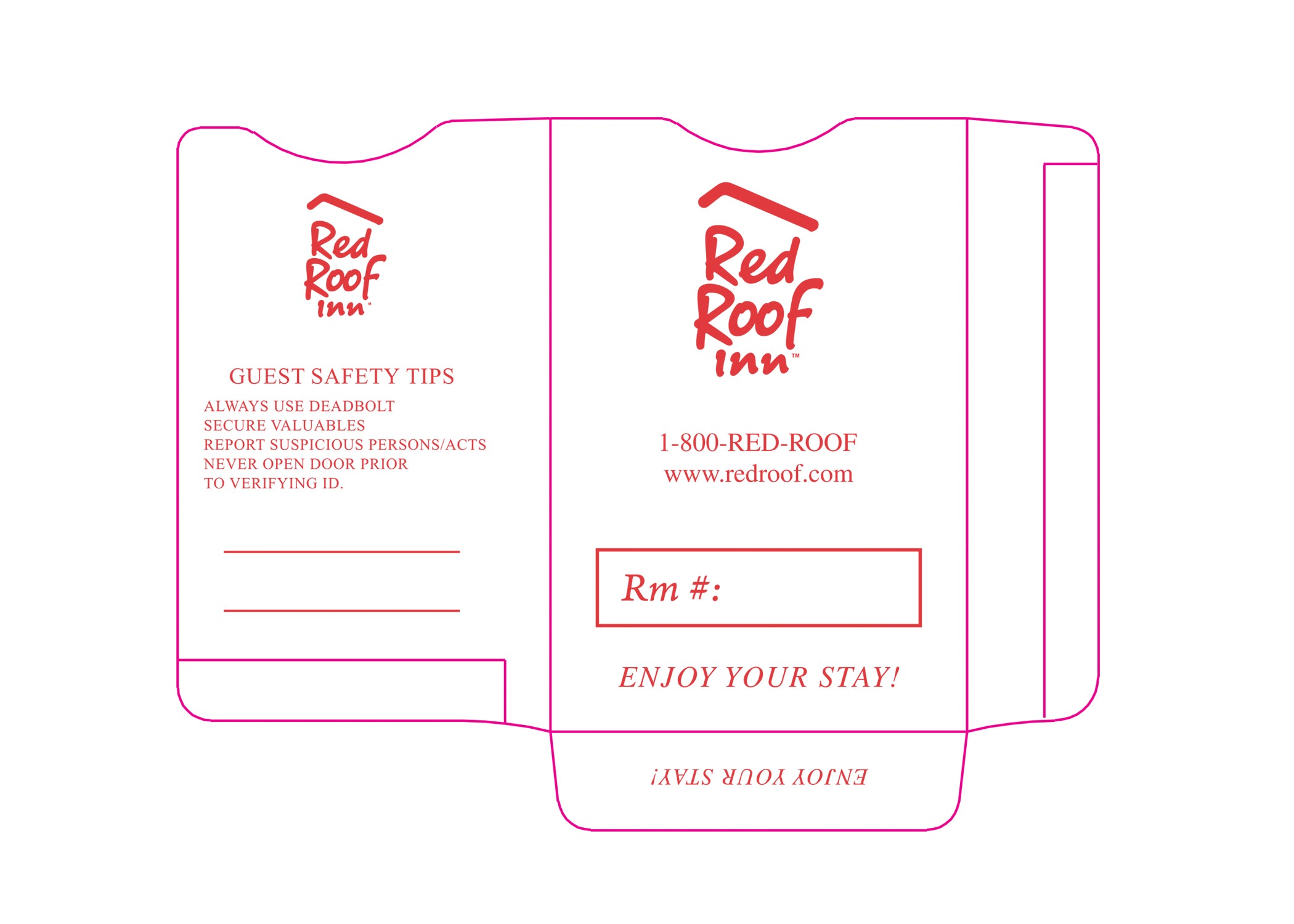 Red Roof ® Key Sleeves - Box of 500 - Front Desk Supply