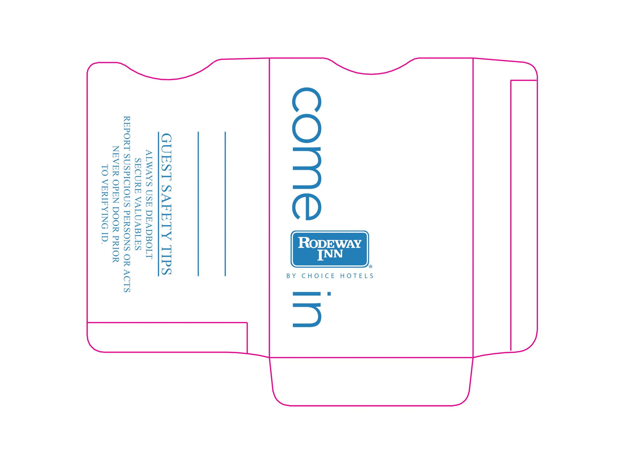 Rodeway Inn® Key Sleeves - Box of 500 - Front Desk Supply