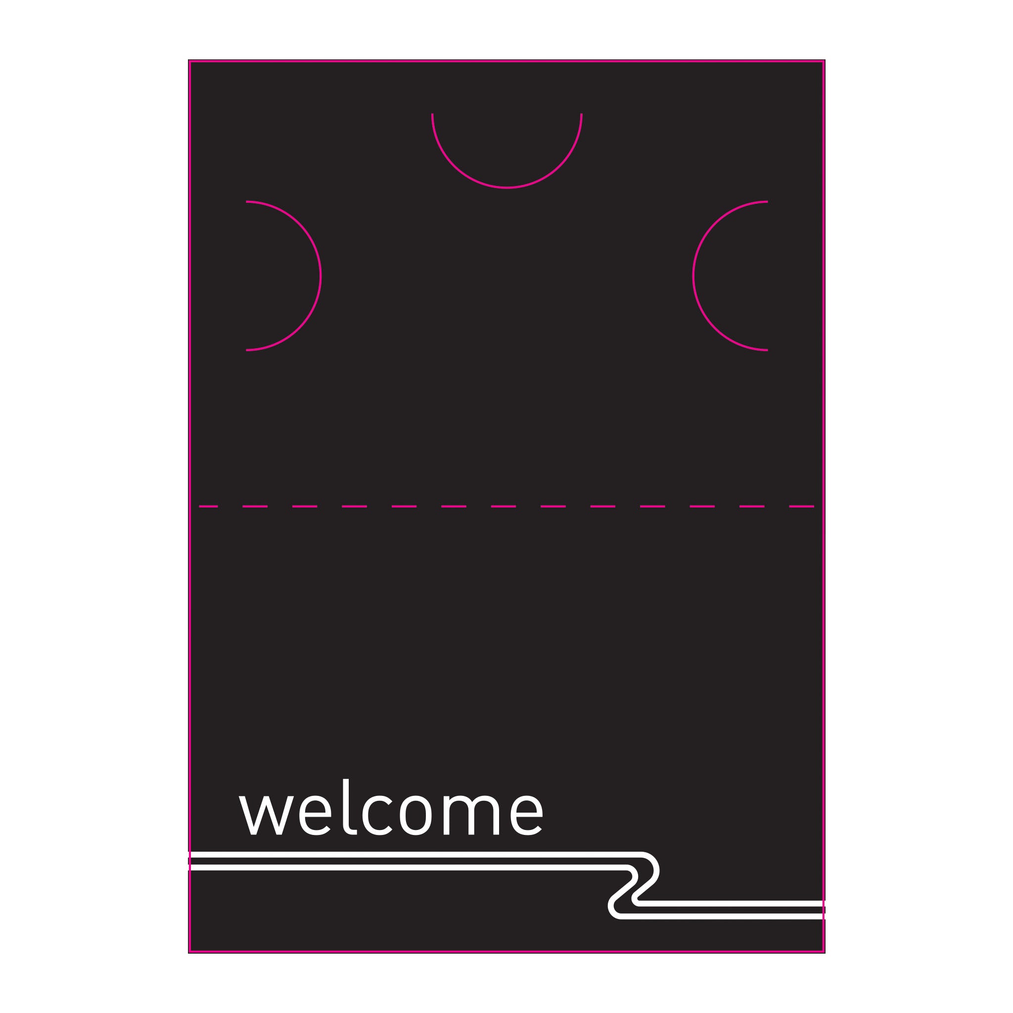 Economy Welcome 2 Panel Key Folder – set of 1000