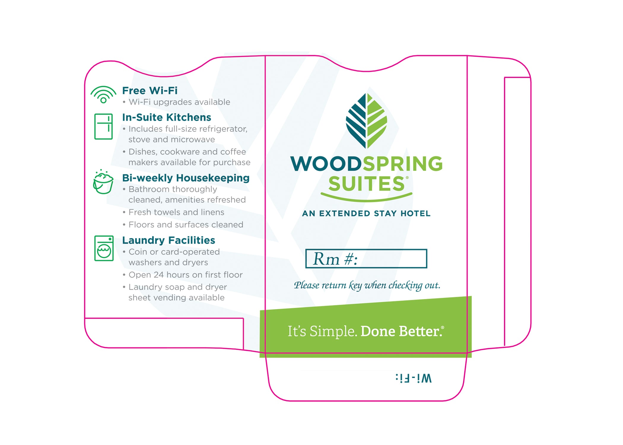 Woodspring Suites® Key Sleeves - Box of 1000 - Front Desk Supply