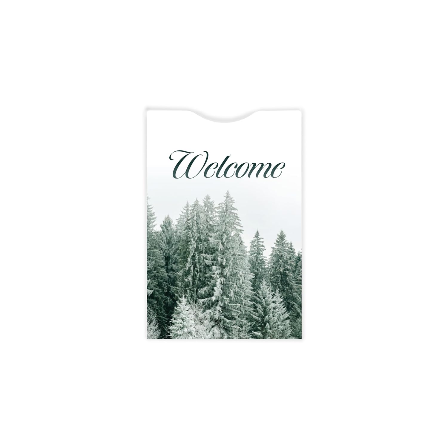 Thumb Cut Key Sleeves for Hotels and Motels with a Festive Holiday Design (Set of 1000)