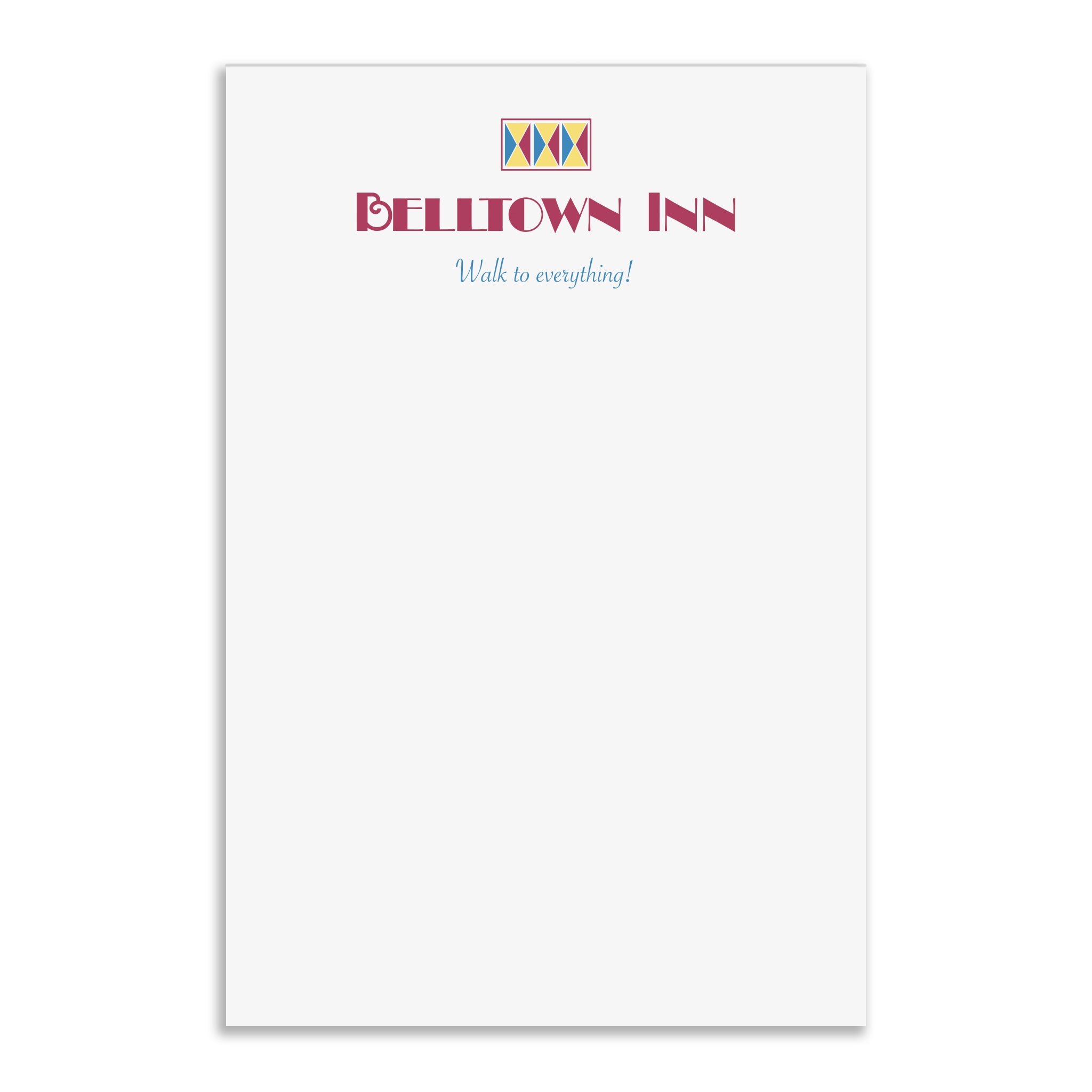 Belltown Inn Custom 4x6 Notepads