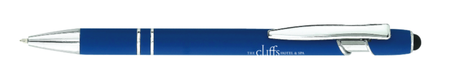 Cliffs Resort Blue Stylus Pen (1000 pens / $710 per box)