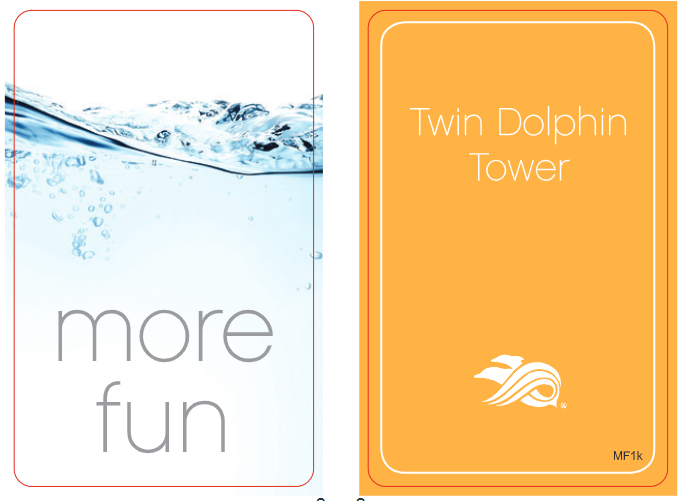 Hilton Huntington Beach Yellow Dolphin ULC RFID Key Cards