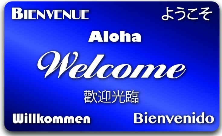 Blue RFID MF1K Key Cards - Multilingual Welcome Design for Boyne Mountain Resort (500 cards per box / $205 per box)