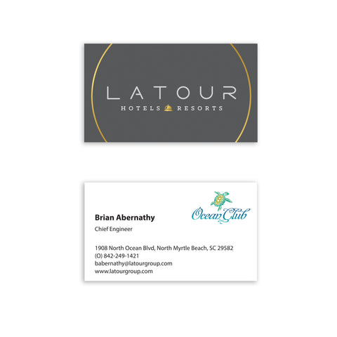 Ocean Club Business Card