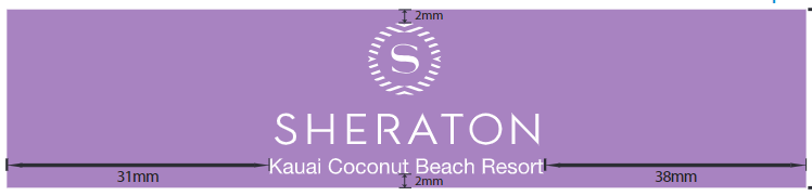 Sheraton Kauai Coconut Purple ULC Elastic Wristbands (1000 wristbands per box / $790 per box)