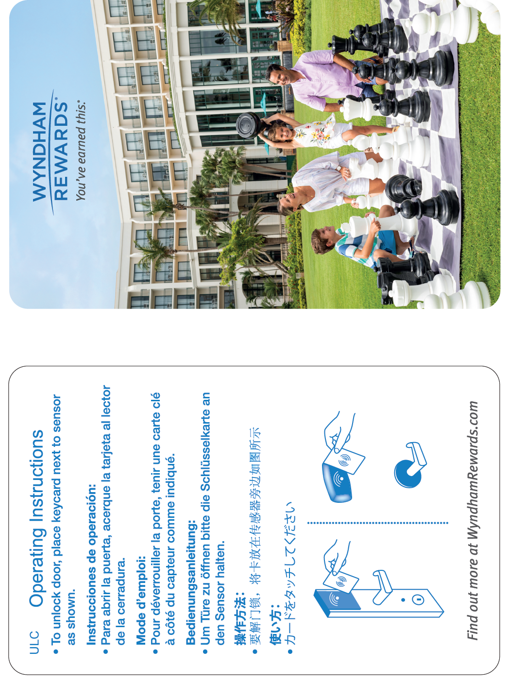 Wyndham Rewards RFID 1k Key Cards (200 cards per box )
