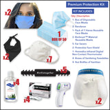Premium Protection Kit with Face Shield - Front Desk Supply