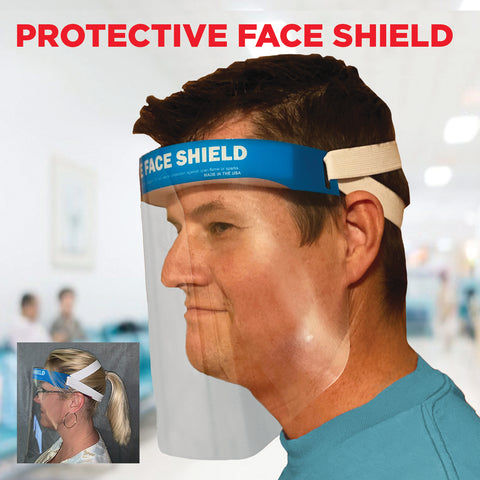 3635 ComfortShield™ Protective Face Shield - Set of 25 - Front Desk Supply