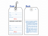 Hotel and Motel Baggage Tag with String - Box of 1,000 - Front Desk Supply