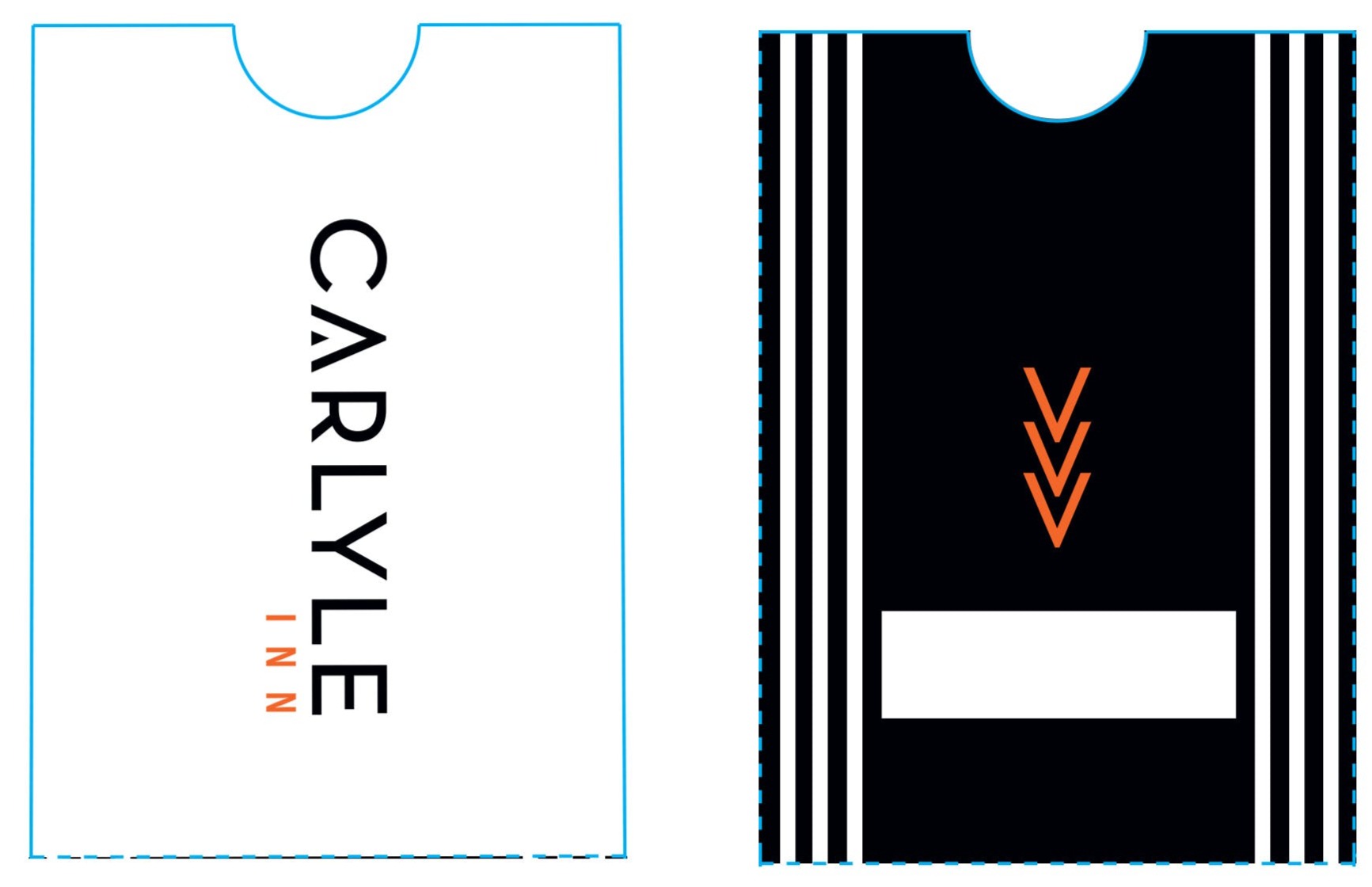 Carlyle Inn Key Sleeve (500 sleeves per box / $170 per box)