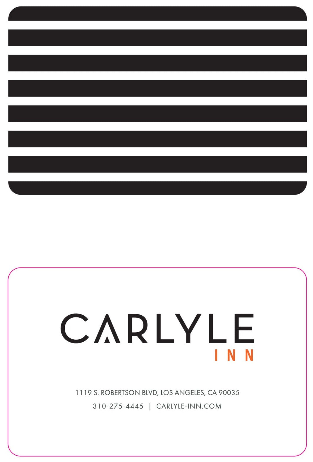 Carlyle Inn Ving RFID Key Cards  (500 cards per box / $275 per box)