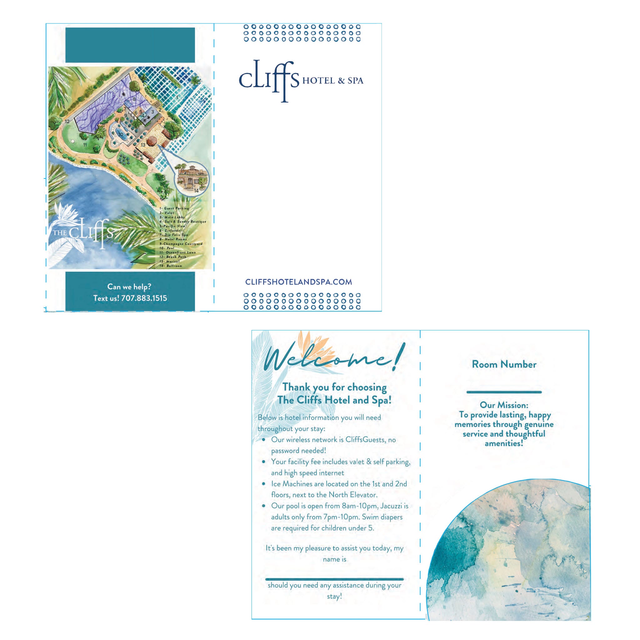 Cliffs Resort Key Folders (1000 folders per box / $220 per box)