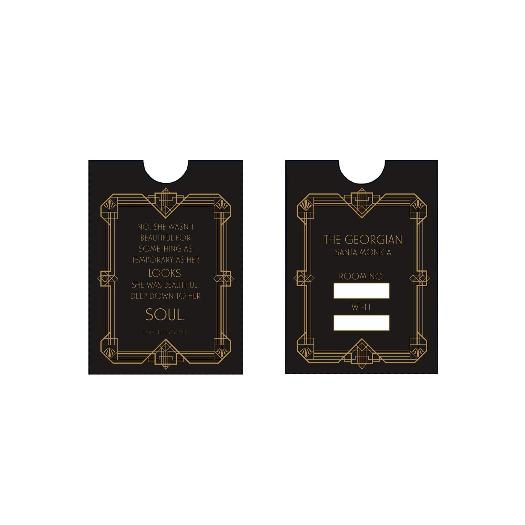 Georgian Hotel Gift Card No She Wasnt Thumb Cut Key Sleeves (500 sleeves per box / $155 per box)