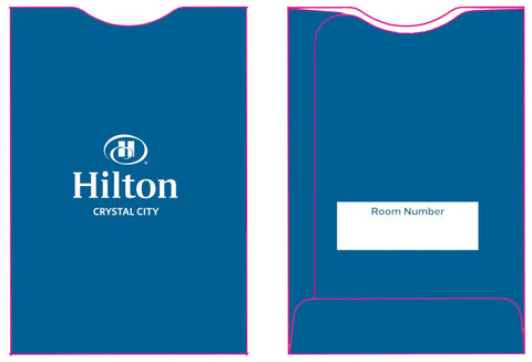 Hilton Crystal City Economy Key Sleeves