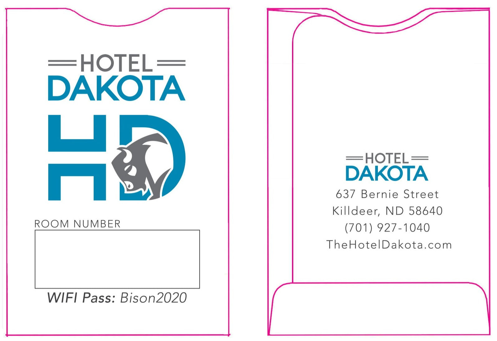 Hotel Dakota Custom Key Sleeves