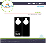 Do Not Disturb Double Sided Signs - Set of 100 - Front Desk Supply