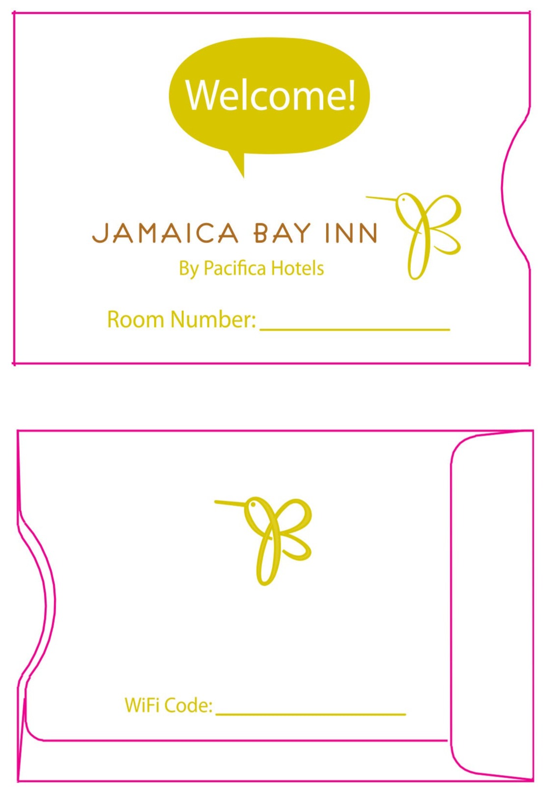 Jamaica Bay Thumb Cut Key Sleeves - Front Desk Supply