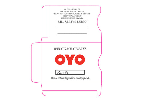 OYO&reg; Key Sleeves - Box of 500 - Front Desk Supply
